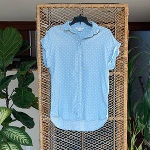 Beach lunch lounge button down shirt little hearts